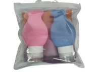 FRANCK PROVOST PARIS ZESTAW PODRÓŻNY 2 SILIKONOWE BUTELKI 90 ML DO BAGAŻU