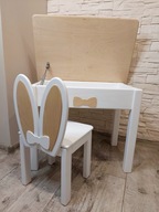 Stolik otwierany krzesełko drewniane 92-116