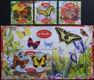 T.0429 SERIA+BL.FAUNA OWADY MOTYLE NAJPIĘKNIEJSZE