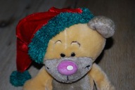 pluszak maskotka śliczny miś Pimboli w czapie 25 cm