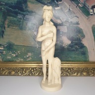 Rzeźba alabastrowa kobieta akt 29 cm – figura klasyczna dekoracyjna