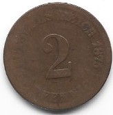 Niemcy 2 pf.1875 A