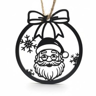 BOMBKA ŚWIĄTECZNA - Święty Mikołaj | Dekoracja ozdoba na choinkę 10cm