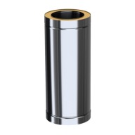 RURA KOMINOWA KWASOODPORNA MK ŻARY DWUŚCIENNA 150 mm x 0,25 PRZEDŁUŻKA