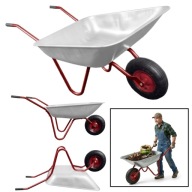 LEKKA TACZKA OGRODOWA BUDOWLANA METALOWA OCYNKOWANA GARDENLINE 120 L