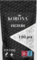 Filtry Filterki KORONA SLIM LONG 6/22 cienkie 6mm/ długie 22mm Filtr 120szt