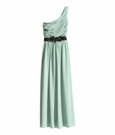 SUKIENKA DŁUGA MAXI H&M MIĘTOWA 36 WESELE