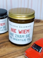 świeca sojowa zapachowa ręcznie wykonane śmieszny prezent PRL