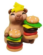 KAPIBARA Z HAMBURGEREM FIGURKA Z MODELINY