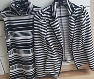SHEIN żakiet 38 marynarski + bluzeczka zestaw