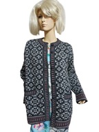 SWETER NORWESKI wełniany KARDIGAN 38/40