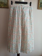 SPÓDNICA plisowana w kwiatki na guziki 36