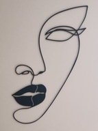 Dekoracja ścienna ażurowa - Twarz kobiety