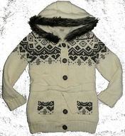 TU CIEPŁY SWETER SWETEREK FUTERKO WEŁNA J NOWY