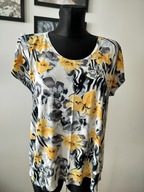 Bluzka damska 44 wyrazisty efektowny wzór uciągliwa super