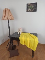 Żółty kocyk dziecięcy 90x85 cm ręcznie robiony