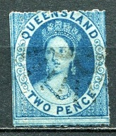 P27/64 AUSTRALIA QUEENSLAND 1860-79 / kas.