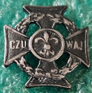 ODZNAKA KRZYŻ HARCERSKI - ZHP - CZUWAJ - MINIATURKA - PINS