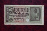 Banknot Niemcy 20 marek 1939 rok !!!