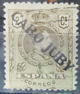 Cabo Juby kolonia hiszpańska stary znaczek z nadrukiem (9/61