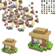 MINECRAFT KLOCKI MAGNETYCZNE KONSTRUKCYJNE KOSTKI ZESTAW Mix 200 EL ZABAWKI