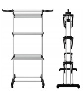 SUSZARKA NA PRANIE UBRANIA STOJĄCA SKŁADANA WIELOPOZIOMOWA WYTRZYMAŁA DUŻA