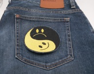 Naszywka Haftowana YIN YANG Happy Sad Smile – 9,5 cm