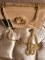 Roberta Biagi torebka, listonoszka skóra, złoty łańcuszek