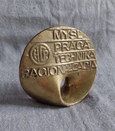 ODLEWNIA ŻELIWA W ŚREMIE MEDAL 10 LECIE ZOKTIR ODZNACZENIE RZEŻBA MOSIĄDZ