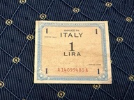 1 lira Włochy 1943 stan VF