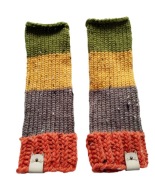 Kolorowe mitenki z serii "Tweed", z wełną, handmade, unikat