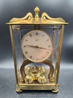 Stary zdobiony zegar roczniak Schatz 400 rok 1965 do renowacji i naprawy