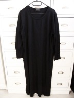 Gozzip śliczna ponadczasowa długa sukienka w czerni elastyczna 46/48