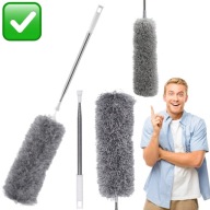 MIOTEŁKA DO KURZU TELESKOPOWA SZCZOTKA ZMIOTKA WYTRZYMAŁA SOLIDNA | SATIS