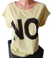 Bluzka T-shirt zółta r. L