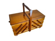 Duża drewniana niciarka XL - kolor dąb