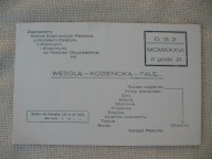 KOZIENICE przedwojenne ZAPROSZENIE NA KOZIENICKĄ WESOŁĄ FALĘ 1936