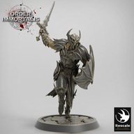 Bloodknight Sword Charge - OI - figurka RPG DnD D&D - druk 3D 14K