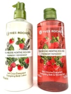 Yves Rocher MALINA MIĘTA balsam do ciała MLECZKO + ŻEL pod prysznic _ XL