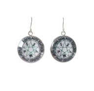 Kolczyki "Hellsing", pentagram sigil