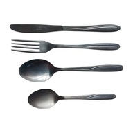 Komplecik sztućców Gerlach dla jednej osoby. Stal nierdz.Lata 60e/70e.