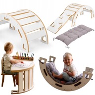 BUJAK DLA NIEMOWLĄT DZIECKA + PODUSZKA + ZJEŻDŻALNIA ŚCIANKA WSPINACZKOWA