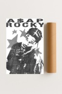 Plakat bez ram 40x50cm ASAP ROCKY Vintage Retro Raper Hip Hop Moda Artysta