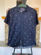 L Koszula Soul Cal hawajska granat palmy statki bawełna L