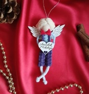 Aniołek handmade makrama
