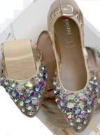 Balerinki damskie z kamykami Seastar 87 GD r38