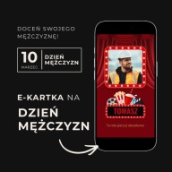 E-kartka na Dzień Mężczyzn – Personalizowana - MP4 - styl filmowy