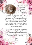 Podziękowanie dla Rodziców Chrzestnych / Dziadków | Chrzest Święty | A4