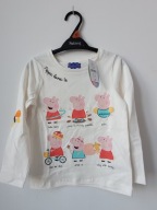 Nutmeg Świnka Peppa Pig bluzka długi rękaw 110 cm
