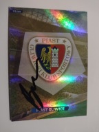 Karta panini autograf Piast Gliwice sezon 13/14 Marcin Brosz Trener Herb